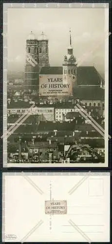 Foto AK München Blick auf Frauenkirche und Petersturm Karte um 1930