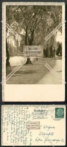 Foto AK München Parkanlage 1937 gelaufen