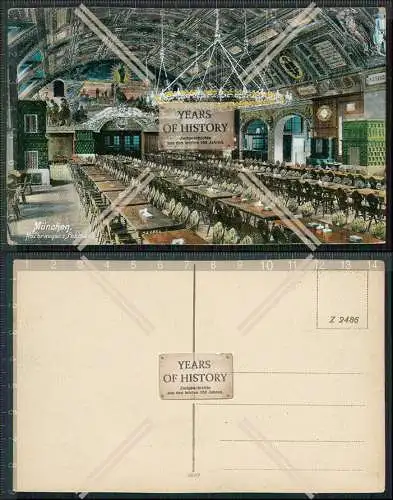 AK München Hofbräuhaus Festsaal um 1915