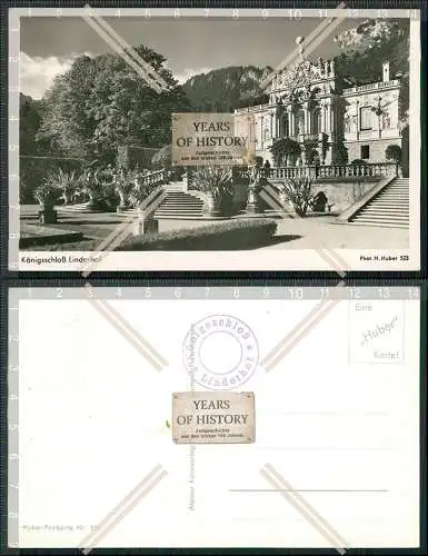 Foto AK Ettal Schloss Linderhof König Ludwig II von Bayern Karte um 1930