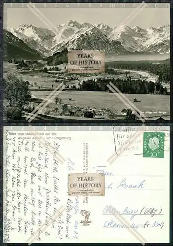 Foto AK Schöllang bei Oberstdorf Blick vom Malerwinkel Allgäuer Alpen 