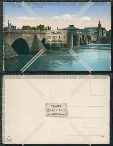 AK Frankfurt Main Alte Brücke Sachsenhausen Karte um 1910