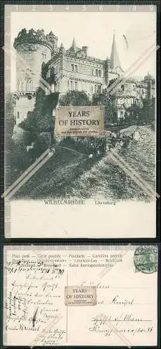 AK Wilhelmshöhe Kassel Hessen Löwenburg 1905 gelaufen 