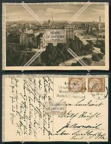 AK Darmstadt Schloss uvm. 1921 gelaufen