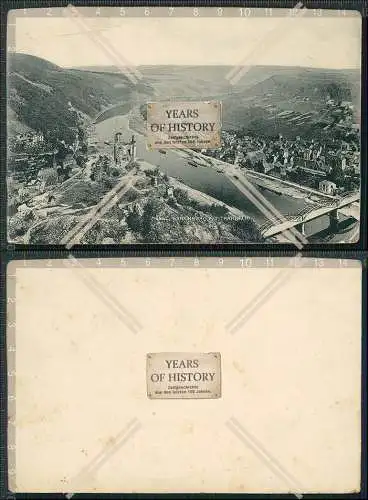 AK Traben Trarbach Mosel Blick auf Trarbach und Gräfinburg Karte um 1910