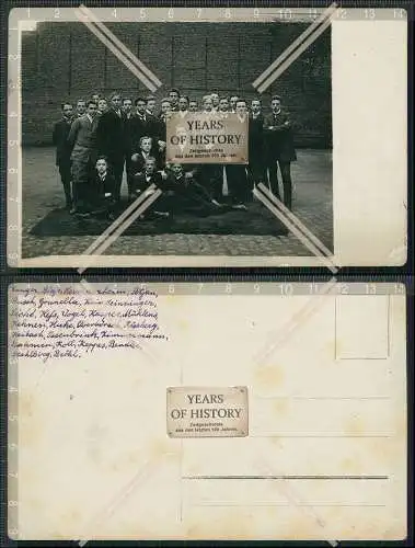 Foto AK Bergisch Gladbach Köln 1912 Studenten Studentika Gruppen Aufnahme