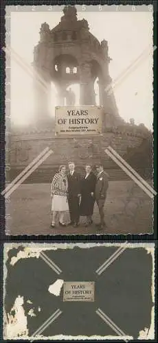 Foto AK Porta Westfalica Minden 1927 Kaiser Wilhelm Denkmal