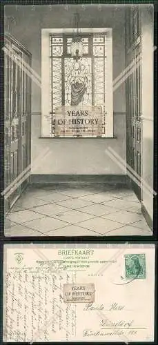 AK Brunssum Limburg Dorpstraat Kloosterstraat Vestibule Niederlande gel. 1911 H