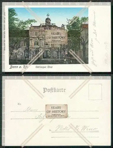 AK Bonn am Rhein Koblenzer Tor Karte um 1899