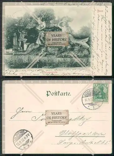 AK Bonn am Rhein Nibelungengrotte 1902 gelaufen