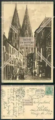 AK Köln An der Andreaskirche u. Dom 1912 gel. Nach einem Gemälde von Hermann