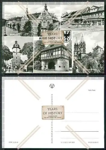 Foto AK Arnstadt in Thüringen mehrfach Ansicht DDR Karte