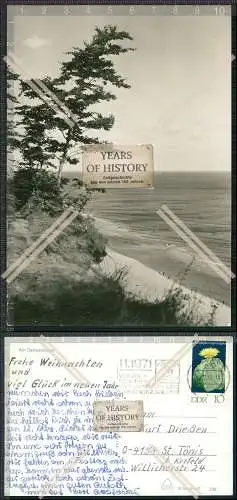 Foto AK am Ostsee Strand Karte Rostock DDR 1970 gelaufen