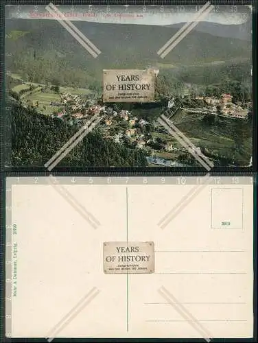 AK Schwarzburg Thüringer Wald Panorama vom Trippstein aus um 1915