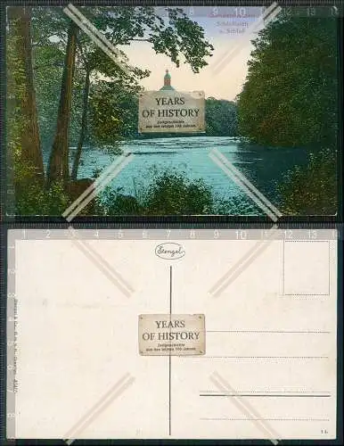AK Sondershausen Blick zum Schloss mit Schlossteich Stengel Karte um 1915