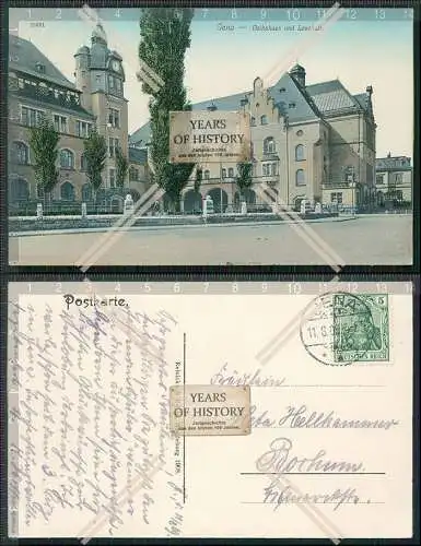 AK Jena Thüringen Volkshaus mit Lesehalle Straßenansicht 1909 gelaufen