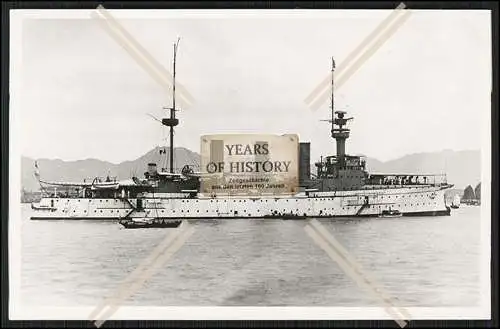 Foto SMS Hansa 1898 Großer Kreuzer der Kaiserlichen Marine