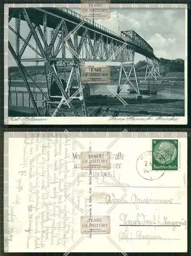 Orig. AK Kiel Holtenau Prinz Heinrich Brücke gel. 1941