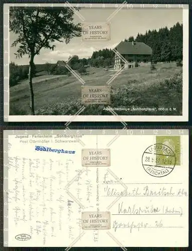 Orig. AK Lauterbach Renchtal Ottenhöfen Schwarzwald Jugendherberge gel. 1932