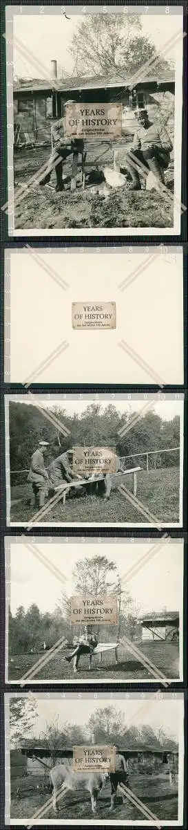 Foto  1. WK 4xSoldaten 1916 Balkan Polen Russland