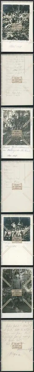 Foto AK 1. WK 4x im Waldlager von St. …. 1917 