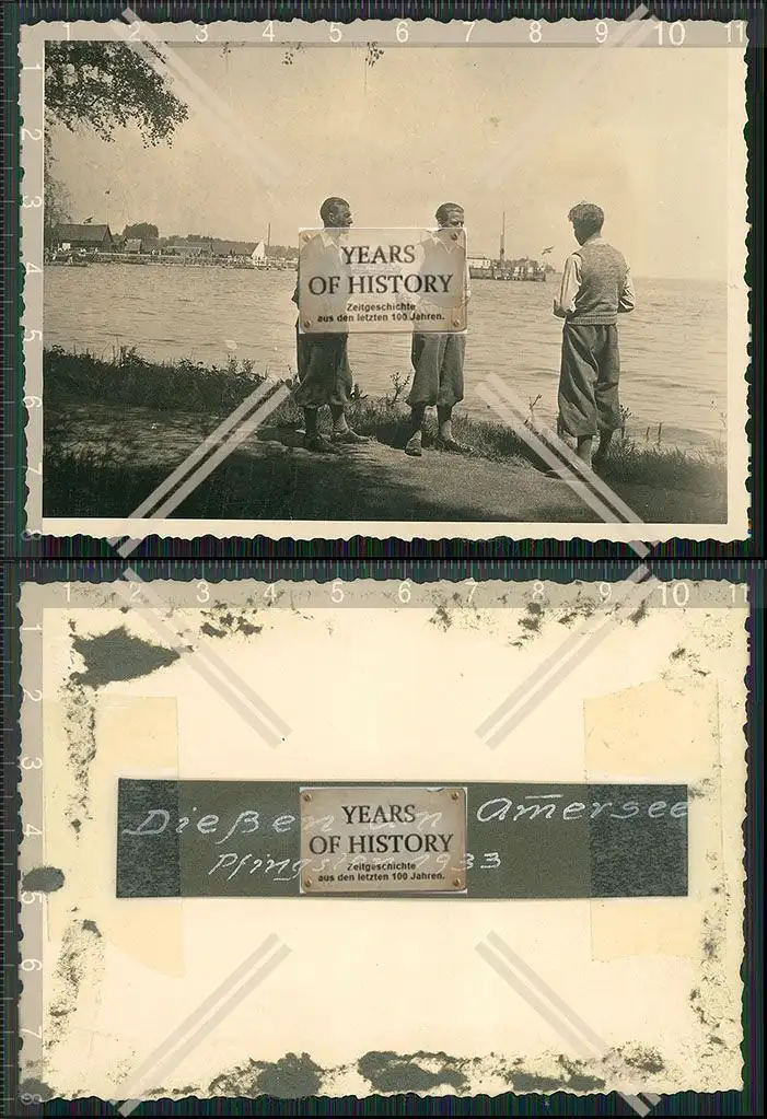 Foto Dießen Lech am Ammersee Pfingsten 1933 junge Männer