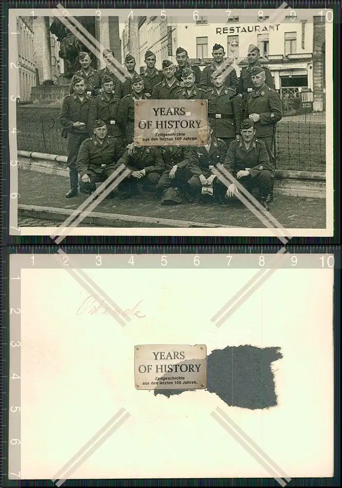 Foto Soldaten Luftwaffe Ostende Belgien 1940