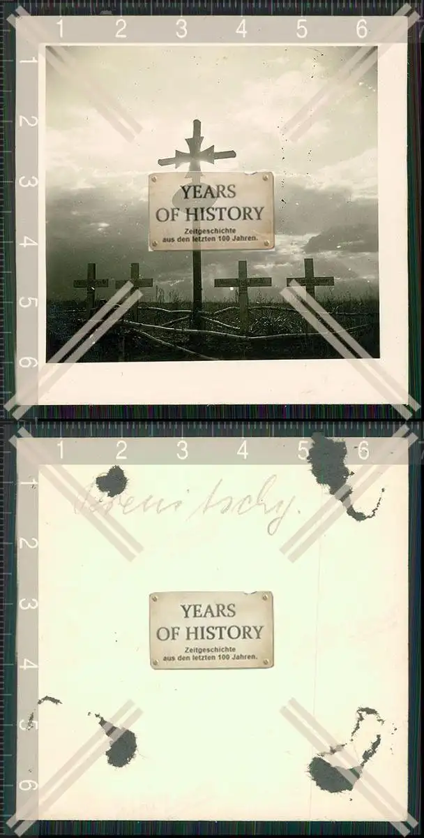 Foto Gräber Kreuze 2. Panzer Rgt. 195 + Pi Zug Inf. Rgt. 278 ..... 