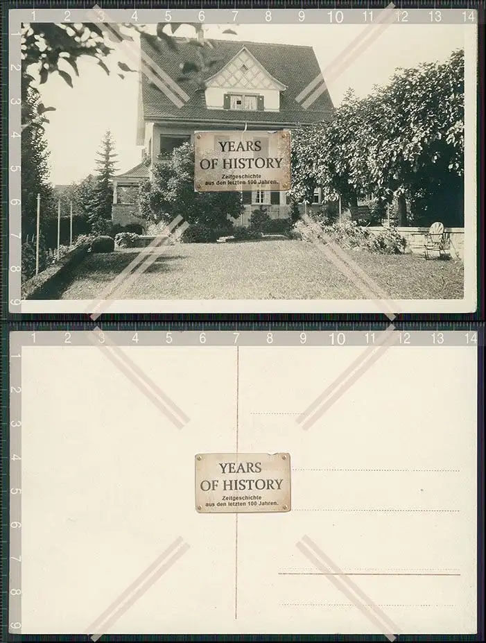 Foto AK Kleine Pension am Bodensee Haus Ansicht mit Garten 