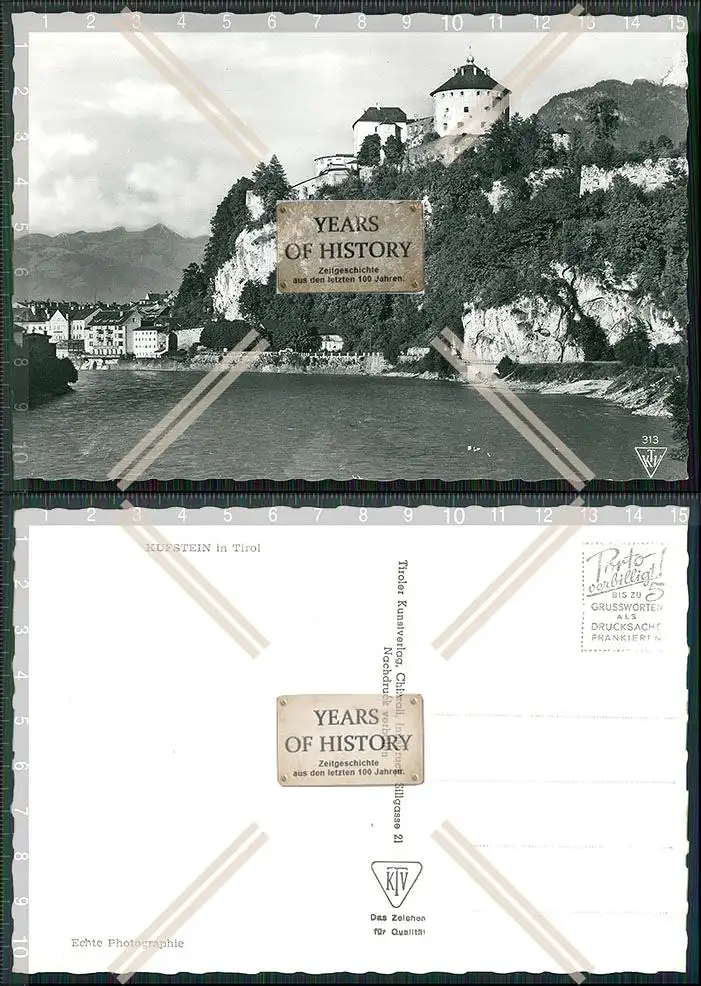 Foto AK Kufstein in Tirol KTV Karte echte Fotografie