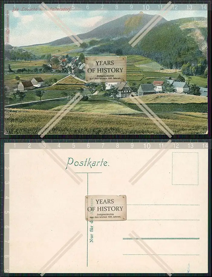 AK Waltersdorf Großschönau Oberlausitz die Lausche Karte um 1905