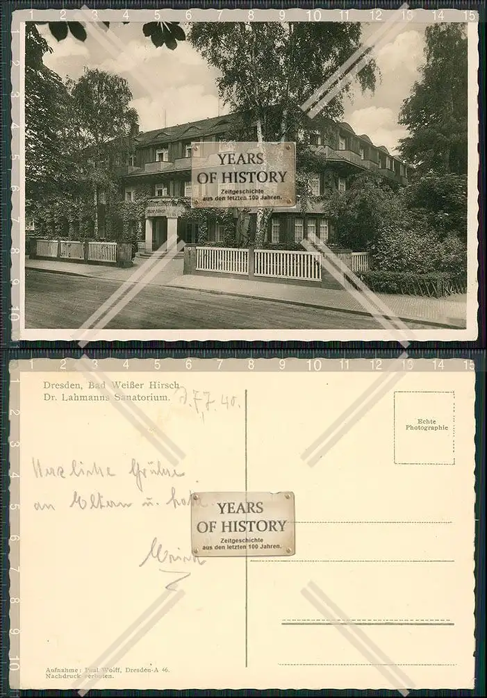 Foto AK Dresden Weißer Hirsch Dr. Lahmanns Sanatorium Karate um 1940 echte Fot