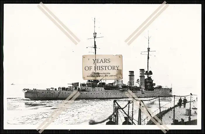 Foto SMS Pillau 1913 Kleiner Kreuzer der Kaiserlichen Marine