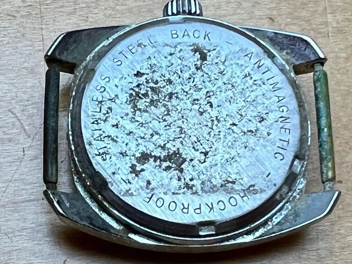 Herrenarmbanduhr Uniona 17 Jewels Shockproof Uhrwerk läuft schlechter Zustand