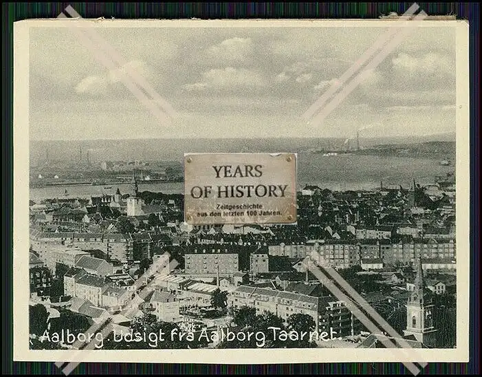 18x Foto Aalborg Dänemark um 1940 Rückseite Klebereste aus Fotoalbum beschädigt