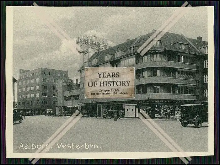 18x Foto Aalborg Dänemark um 1940 Rückseite Klebereste aus Fotoalbum beschädigt