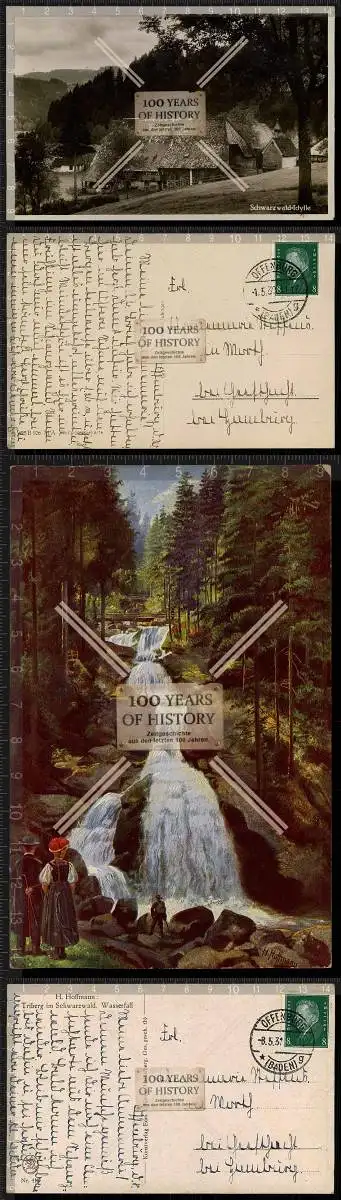 Orig. AK Offenburg Schwarzwald gel. 1938 in sehr schöner Schrift geschrieben