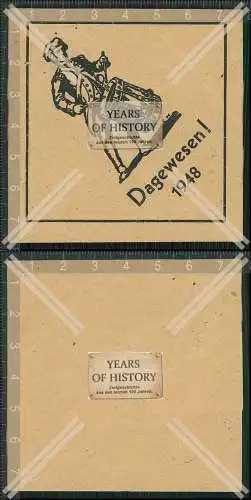 Werbung Papier 7,5 × 7,5 cm Trommler mit Trommel da gewesen 1948