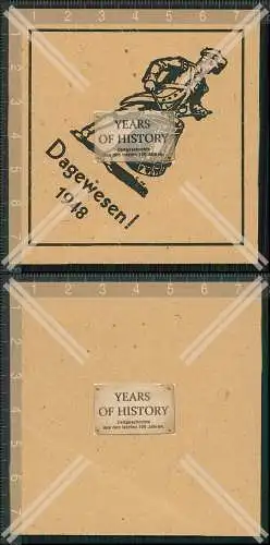 Werbung Papier 7,5 × 7,5 cm Trommler mit Trommel da gewesen 1948