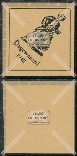 Werbung Papier 7,5 × 7,5 cm Trommler mit Trommel da gewesen 1948