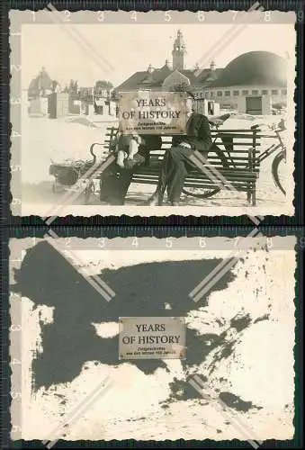 Foto Strand im Hintergrund Kirche Moschee Synagoge o.ä. 1936