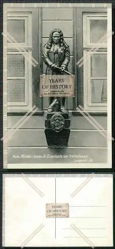 AK Hann.-Münden Statue Dr. Eisenbarts am Sterbehause Langestrasse 34