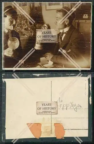 Foto  Studenten Studentika Bier Trinken Krug Göppingen 1908