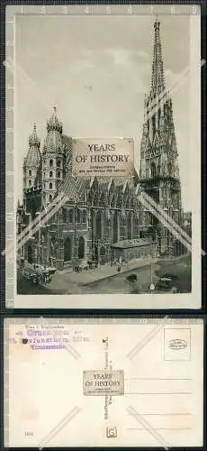 Foto AK Wien Stephansdom Straßenansicht mit Fahrzeuge um 1920 Domkirche St. St