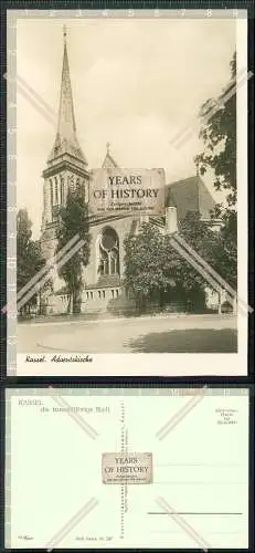 Foto AK Kassel Hessen Adventskirche Straßenansicht