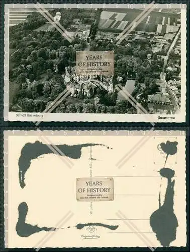 Foto AK Schloss Bückeburg Luftbild Fliegeraufnahme Cekade Karte 1939 