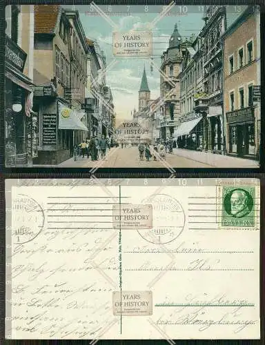 Orig. AK Kaiserslautern Marktstrasse gel. 1917