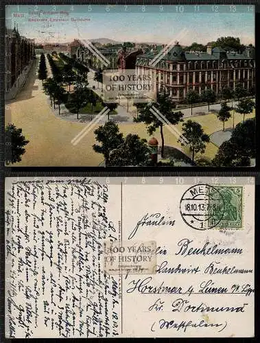 Orig. AK 1. WK Feldpost  Metz Kaiser-Wilhelm Ring