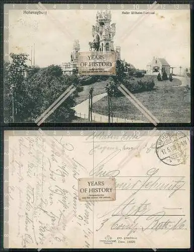 AK Dortmund Hohensyburg Kaiser Wilhelm Denkmal 1909 gel. Cramers Kunstanstalt D