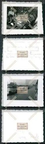 Foto 2x Soldaten beim Kartenspiel an der Front